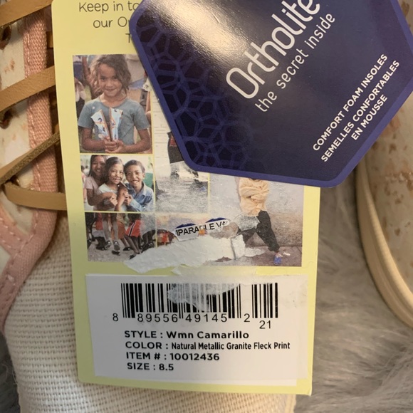 TOMS Camarillo Metal Fleck Print Hi-Top Sz 8.5 NWT - Picture 9 of 9